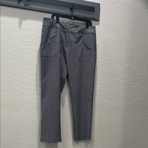 Jofit Black and White Checkered Cropped Pants